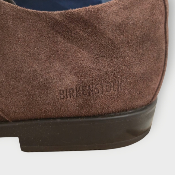 NWT BIRKENSTOCK JAREN BROWN SUEDE LACE UP OXFORDS SHOES MEN'S EU 45 US 12 M - Picture 4 of 8